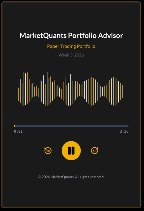 MarketQuants Portfolio Advisor audio player